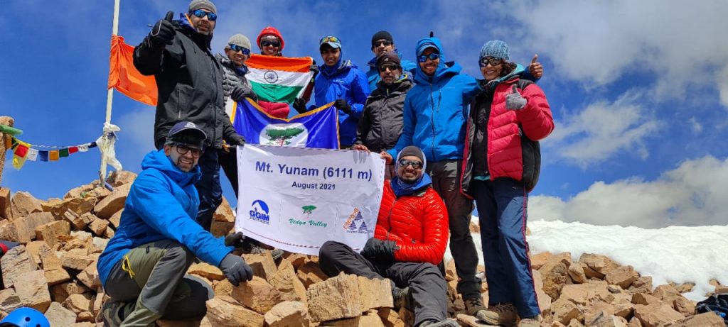 Mt. Yunam Peak (6111 mtrs) Summit
